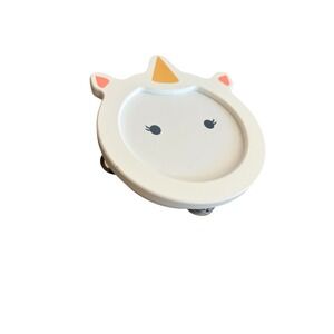 Pottery Barn Kids Wooden Unicorn Tambourine Musical Instrument Toy